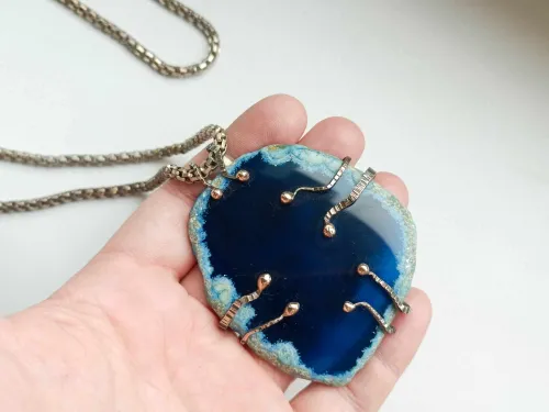 Melchior necklace - ocean floor agate
