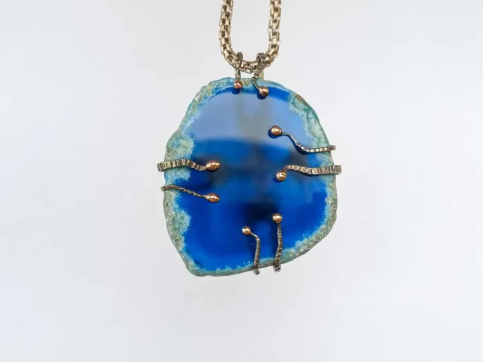 Melchior necklace - ocean floor agate