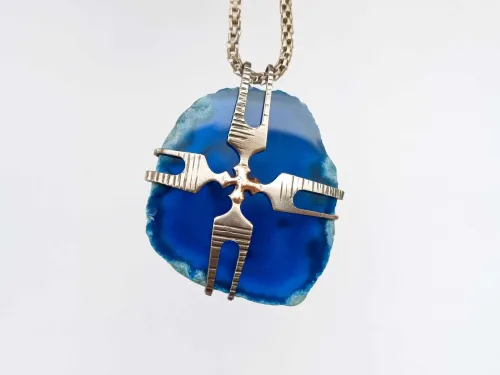 Melchior necklace - ocean floor agate