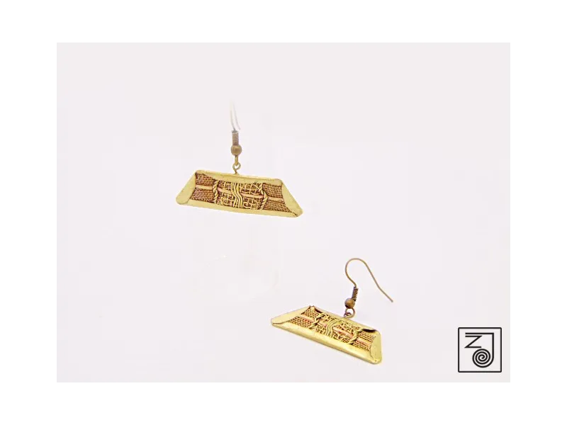 Brass earrings