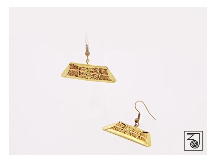 Brass earrings
