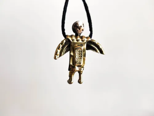 Brass little angels-knights pendants