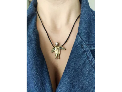 Brass little angels-knights pendants