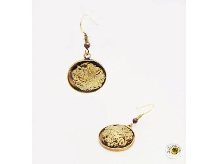 Brass earrings