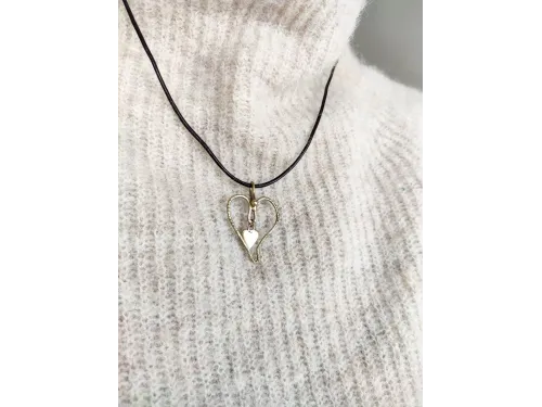 Brass stylization of hearts (engraved)