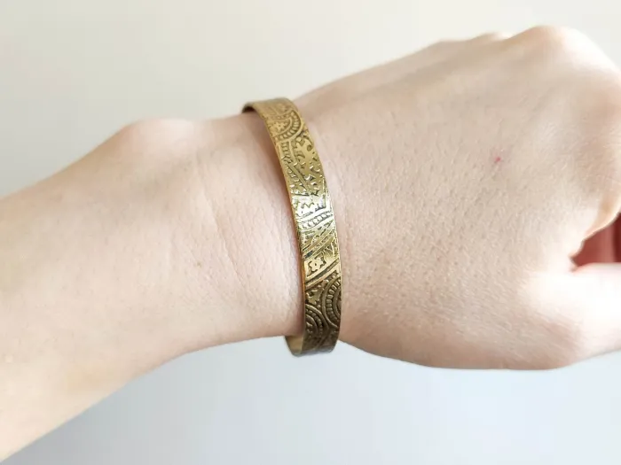 Full of patterns in the brass