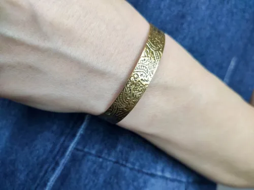 Full of patterns in the brass
