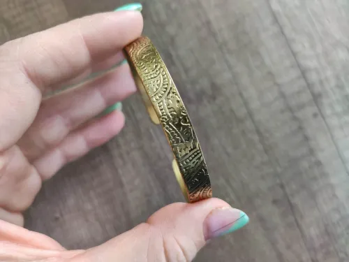 Full of patterns in the brass