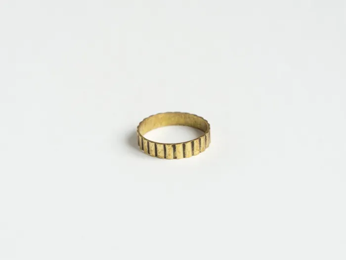 Brass textured ring