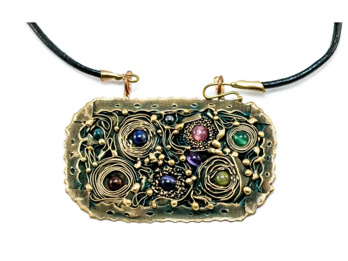 Bronze necklace - surrealism 2