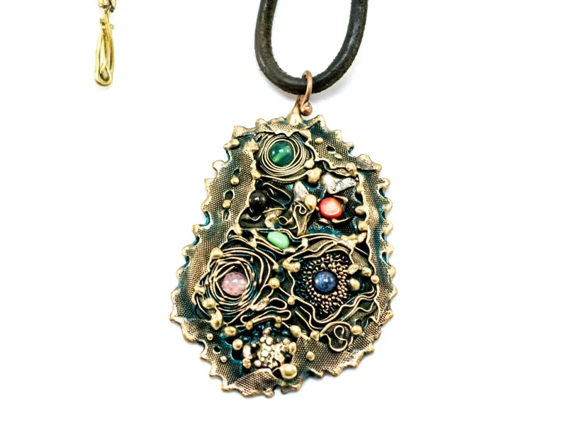 Bronze necklace - surrealism