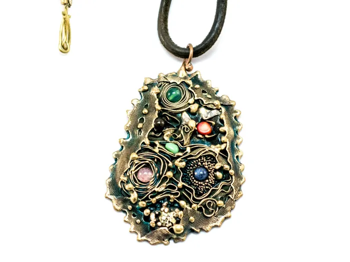 Bronze necklace - surrealism