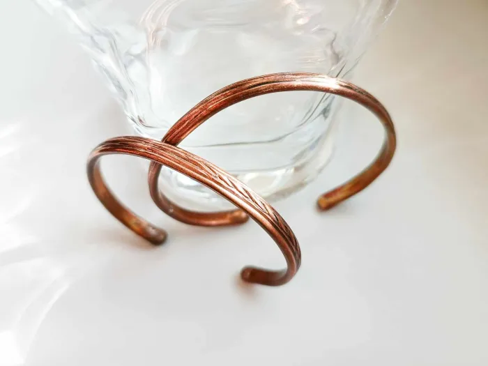 Healing copper rounded with texture