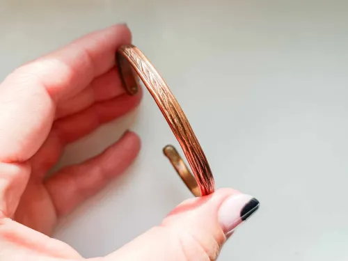 Healing copper rounded with texture