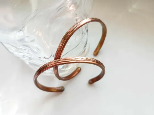 Healing copper rounded with texture