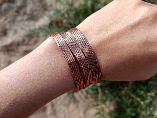 Healing copper strips