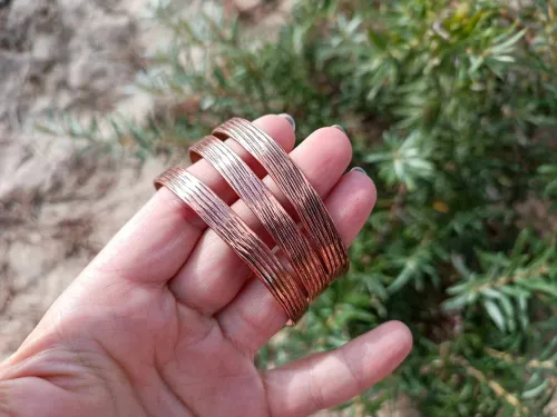 Healing copper strips