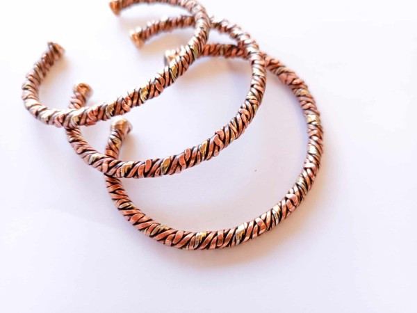 Braided copper bracelet...