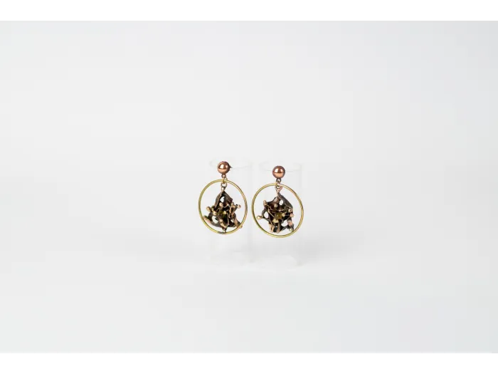 Decorative bronze dots