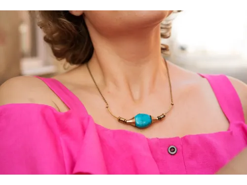 Bright turquoise set