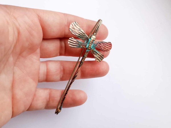 Copper dragonfly no. 7
