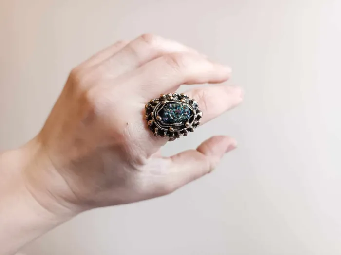 Chalcopyrite crystal ring no. 2