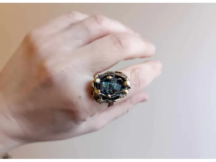 Chalcopyrite crystal ring no. 5