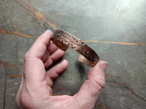Wider copper bracelet