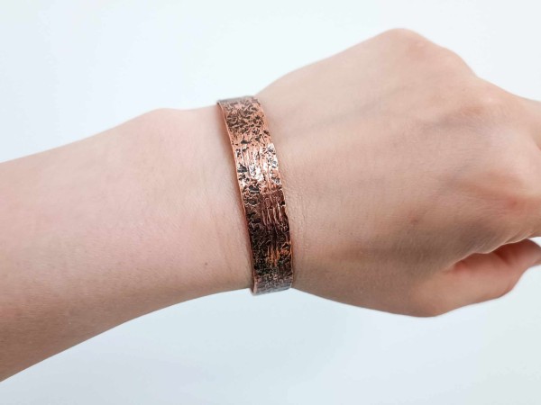 Wider copper bracelet