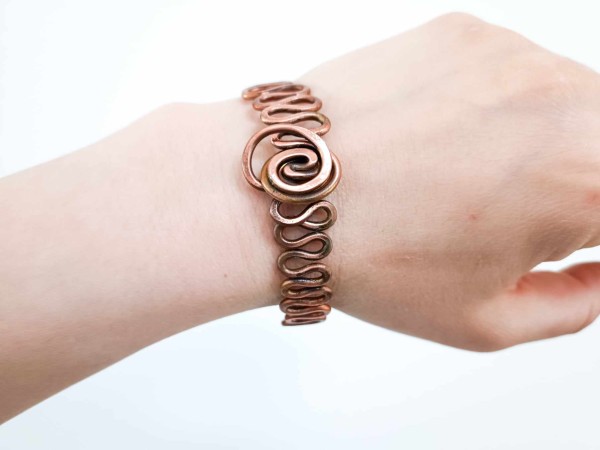 Twisted copper bracelets...