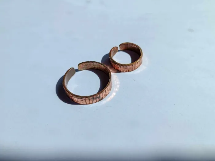 Copper pair of rings