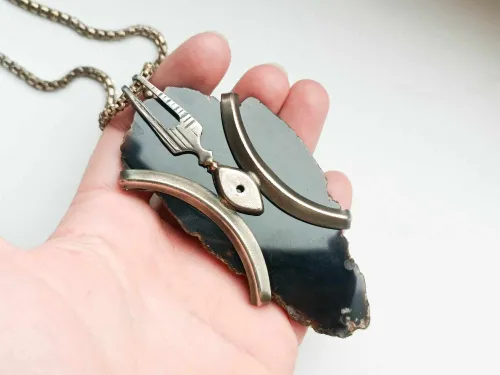 Melchior necklace - black agate