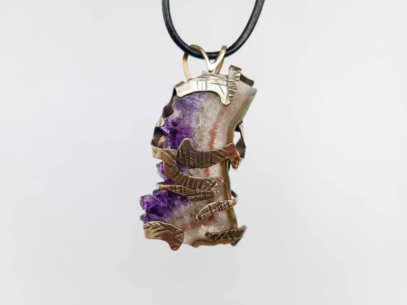 Melchior necklace - unreal amethyst cut no2